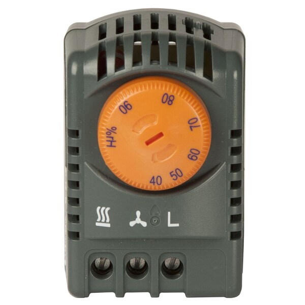 Hygrostat, 2 in. H x 2 in. W x 2 in. L, Plastic